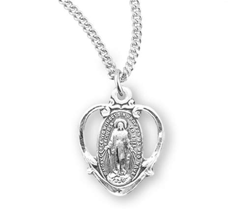 Sterling Silver Miraculous Medal Miraculous Medals Medals Hmh