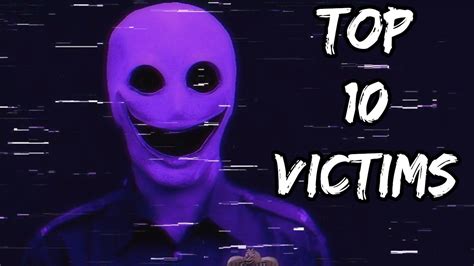 Top 10 Fnaf Purple Guy Victims Youtube