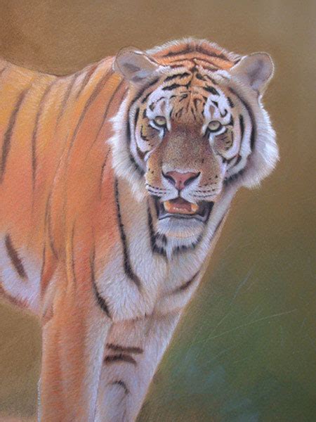 Realistic Tiger Painting Art Lesson Pastels