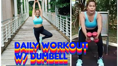 Minutes Workout Dumbell Marizofficial Youtube