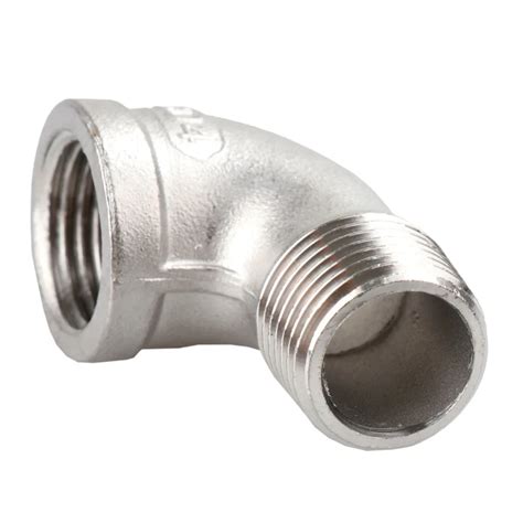 2 Pipe Fitting Female X Male Npt 304 Stainless Steel 90 Degree Street