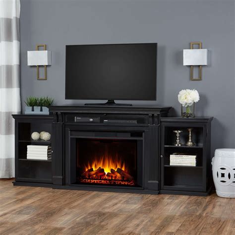 Tracey Grand Electric Fireplace Media Console Real Flame