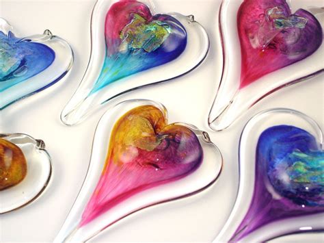 Glass Hearts By Luke Adams Glass Heart Glass Art Fused Glass Jewelry