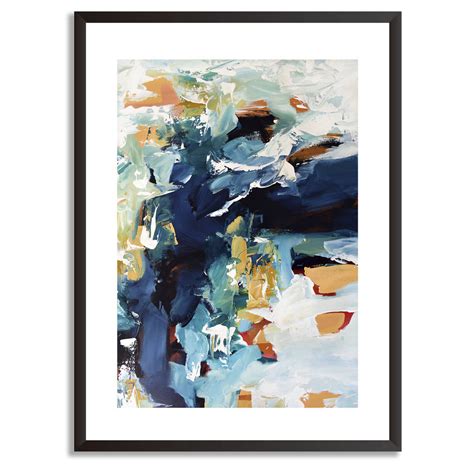Framed Abstract Art Print Modern Artwork By Abstract House