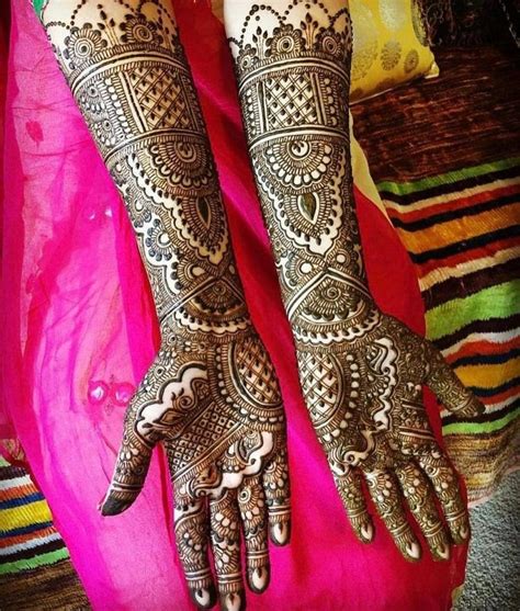 Simple Arabic Bridal Mehndi Designs For Full Hands