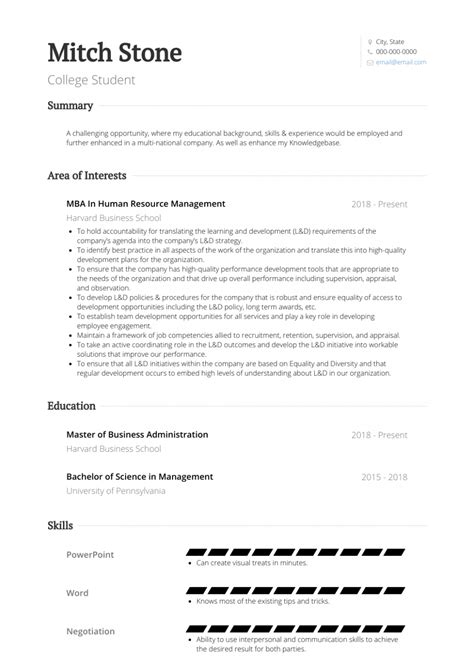 Effective time management allows students to for example, they might plan to complete an assignment by friday so they can see friends on the. 14 Student Resume How di 2020