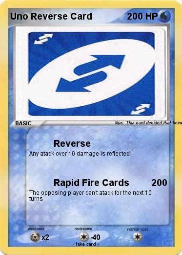 You should say uno before throwing second card and left with only one else you will get two penalty cards. Pokémon Uno Reverse Card 10 10 - Reverse - My Pokemon Card