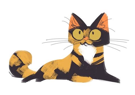 How to animate a line drawing. A Tumblr Blog That Features A Cute Cat Drawing Every Day - DesignTAXI.com