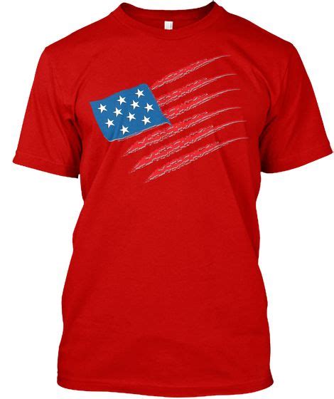 American Flag T Shirt Classic Red T Shirt Front American Flag Tshirt