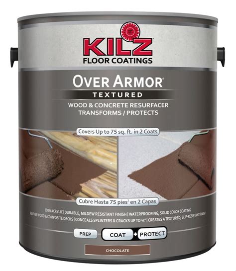 Walmart paint is absolutely horrible. KILZ Over Armor Wood/Concrete Coating, 1 gallon - Walmart ...