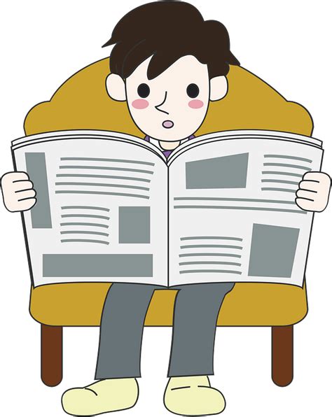 News Reading Clipart Images