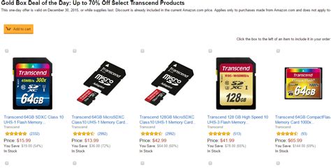 Deal Alert Amazon Now Offering 70 Off Select Transcend Products
