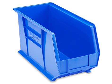 Plastic Stackable Bins 18 X 8 X 9 Blue S 14454blu Uline