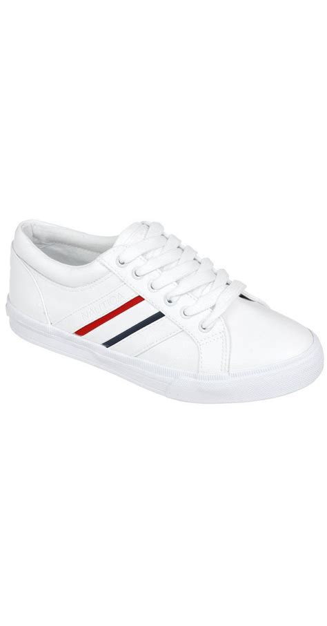 Womens Casual Tennis Shoes White Burkes Outlet