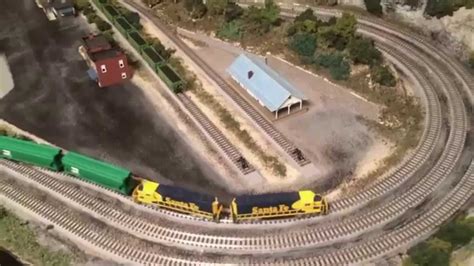 Z Scale Train Layout With Rokuhan Track And Dual Train Operation Youtube
