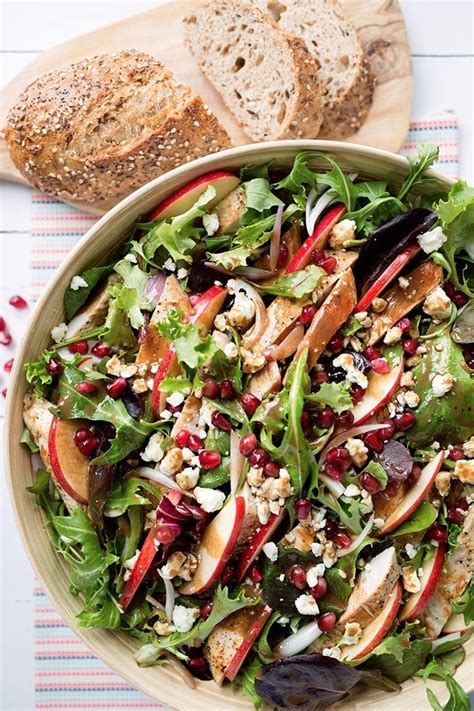 Recipe Turkey And Pomegranate Salad With Creamy Balsamic Dressing