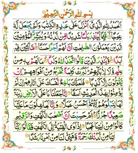 Kaligrafi Surat Al Kahfi Ayat 1 10 Tribun Desa