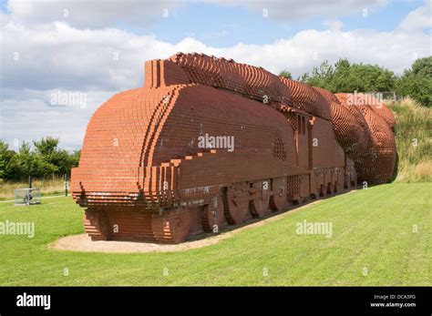 The Brick Train Darlington By David Mach Stock Photo Alamy