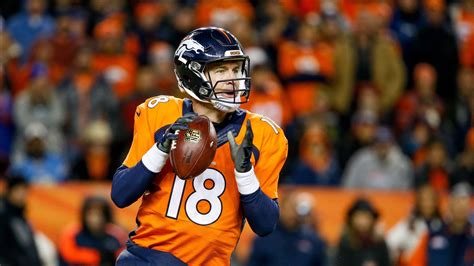 Peyton Manning Comes Off Bench To Fire Denver Broncos To Afc West Title