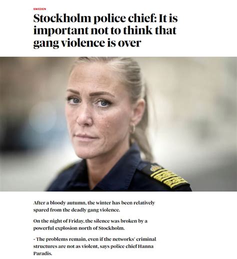 swedish police chief warns people not to be fooled how calm january went by 9gag