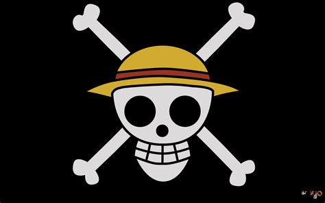 One Piece Logo Flag Wallpaper For One Piece Anime Clipart Best