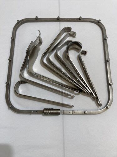Set Of 8 Innomed Charnley Self Retaining Hip Retractor System