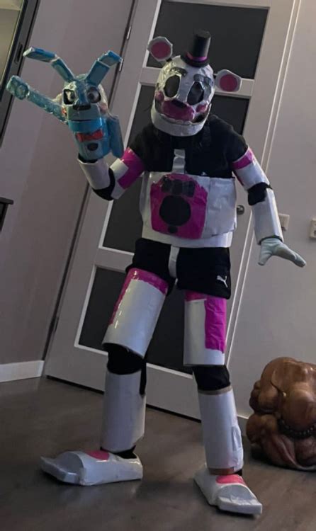 I Made A Funtime Freddy Costume Fully Out Of Cardboard