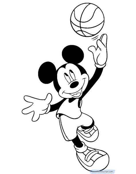 4.5 out of 5 stars 150. Mickey Mouse Basketball Coloring Pages | Disneyclips.com