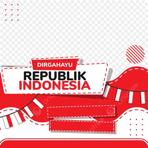 Indonesia Independent Day Vector Hd Images Twibbon Kemerdekaan