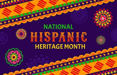 Premium Vector National Hispanic Heritage Month Festival Flyer With