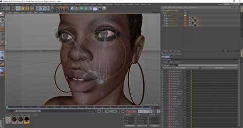 Nude Dark Skin Woman Rigged For Cinema 4d 3d Model 199 C4d Free3d