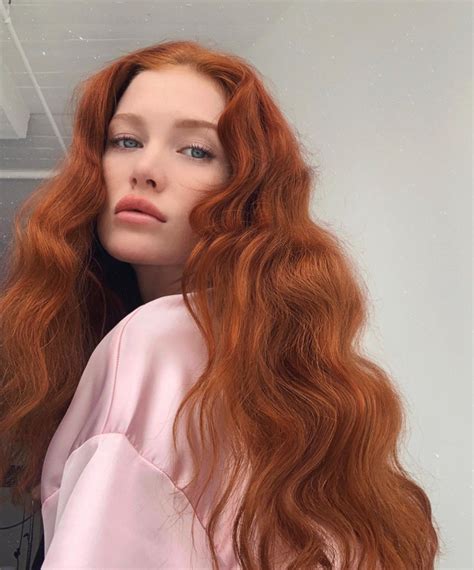 Ginger Aesthetic Girl And Wavy Hair Image On Favim Com