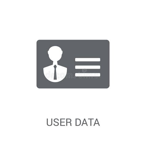 User Data Icon Trendy User Data Logo Concept On White Background From