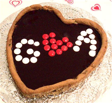 Check spelling or type a new query. Giant Heart-Shaped Cookie Cake Topped with Fudgy Chocolate ...