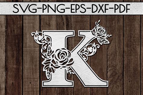 Rose Floral Alphabet Svg Floral Font Svg Graphic By Svgcrafters The