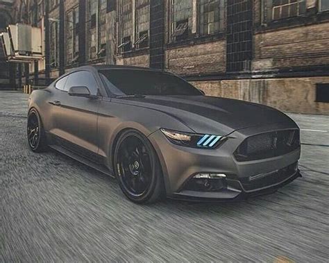 Matte Charcoal Gray Mustang Gt 50 Ford Mustang Sports Cars Mustang