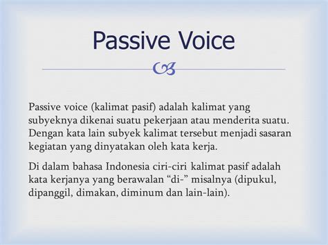 Teks Passive Voice Ujian