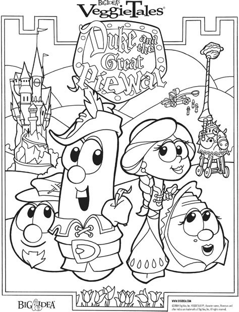 Larry boy coloring pages