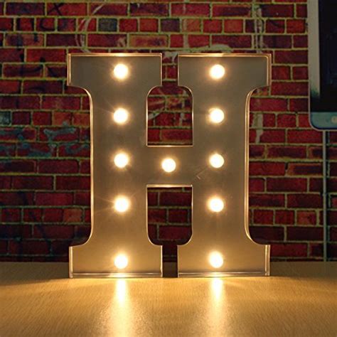 Solmore 30cm X 5cm Led Metal Marquee Letter Lights Vintage Circus Style