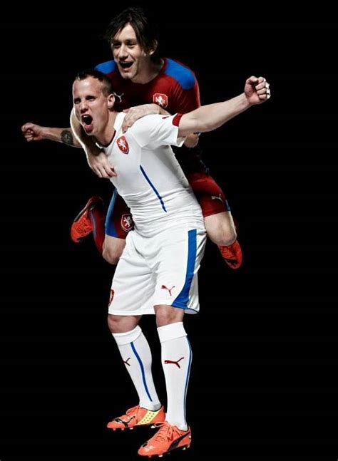 Camisa sparta praga away 2012 tam. Camisas da República Tcheca 2014 Puma