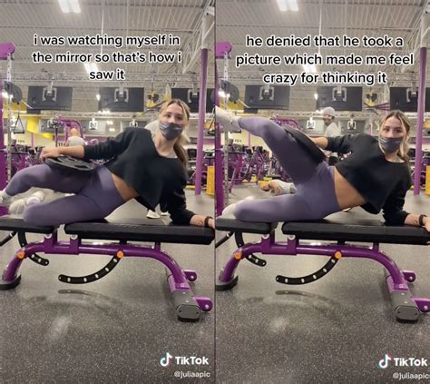 Woman Spots Mans Creepy Gym Behavior In Mirror Reflection