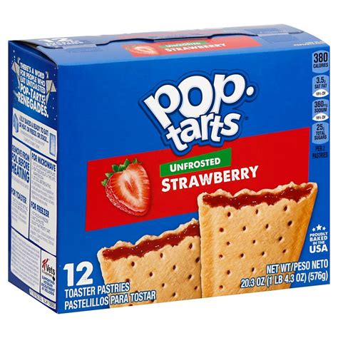 Pop Tarts Unfrosted Strawberry Toaster Pastries Shop Cereal And Breakfast At H E B