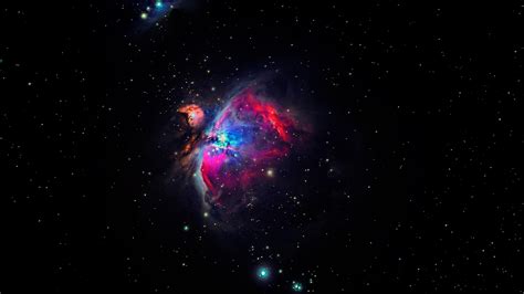 Milky Way Galaxy Red Nebula