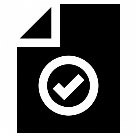 Document File Approve Fact Archive Check Mark Icon Download On
