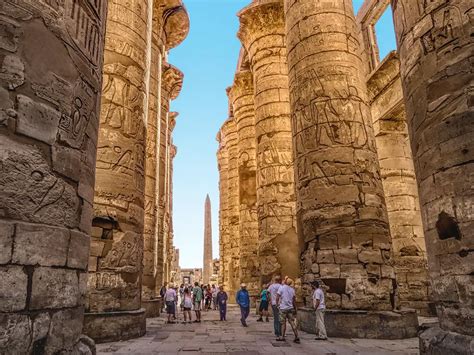 Great Hypostyle Hall At Karnak Temple In Luxor Egypt