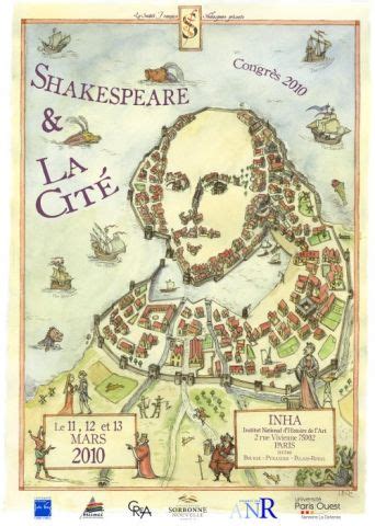 He is also the most famous playwright in the world. Shakespeare et la Cité | Map art, Map, Cartography