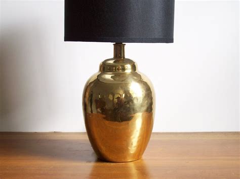 Small Brass Lamp Vintage Hammered Brass Hollywood Regency Etsy