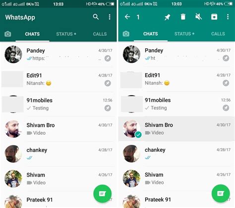 Whatsapp Beta For Android Now Lets You Pin Chats To The Top Of Your