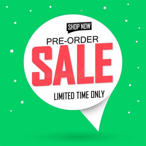 Pre Order Sale Promotion Tag Design Template Discount Speech Bubble