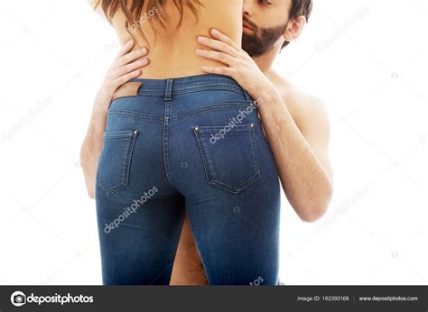 Man Touching Silm Womans Waist Stock Photo By Piotr Marcinski